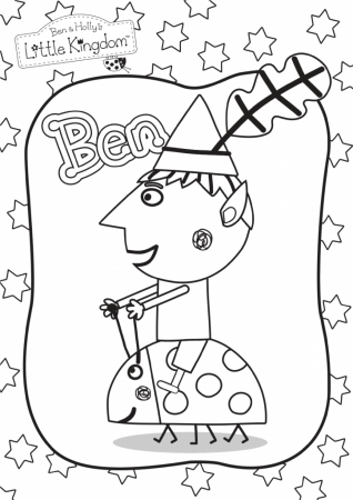 Ben and Holly Coloring for kids - Coloring pages for kids on Coloring -Forkids.com