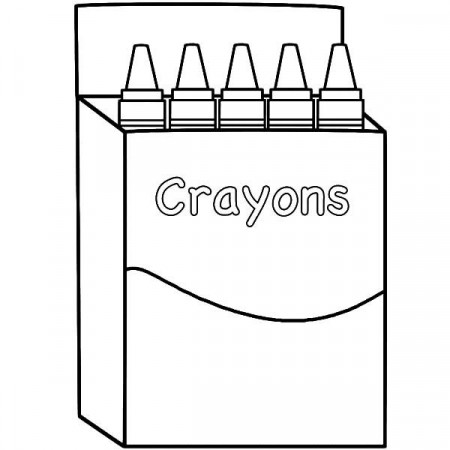 Pin on Box Crayons Coloring Pages