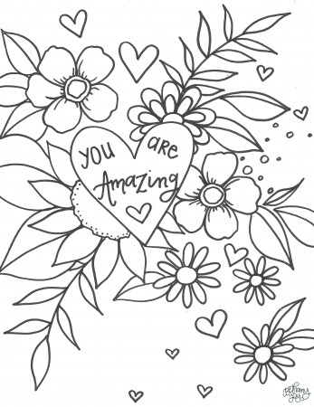 More Encouraging Coloring Pages! – Bethany Joy Art
