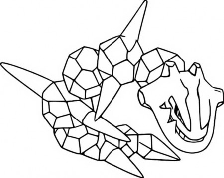 Coloring Pages Pokemon - Steelix - Drawings Pokemon