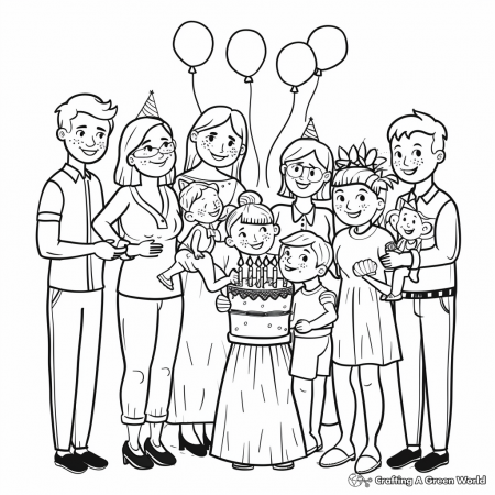 Happy Birthday Auntie Coloring Pages ...