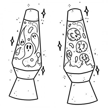 lava lamp coloring pages