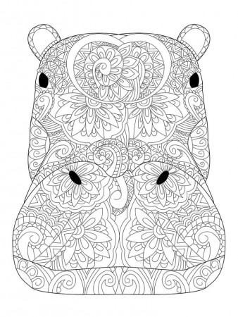 Pin on ✐ Animals Adult Colouring ~ Zentangles