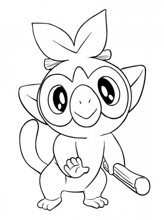 Pokemon Grookey coloring pages - Free Printable