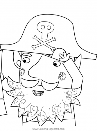 Redbeard the Elf Pirate Ben & Holly's Little Kingdom Coloring Page for Kids  - Free Ben & Holly's Little Kingdom Printable Coloring Pages Online for  Kids - ColoringPages101.com | Coloring Pages for Kids