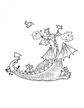 Puff The Magic Dragon Clipart | Dragon coloring page, Puff the magic dragon,  Coloring pages