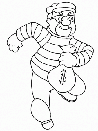 Drawing Police Officer #105461 (Jobs) – Printable coloring pages