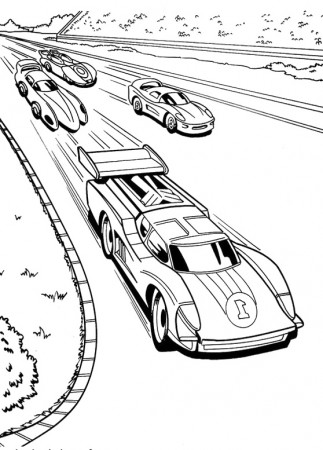 Race Cars Coloring Pages - GetColoringPages.com