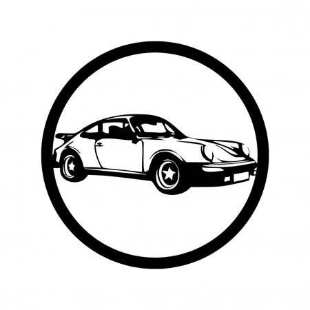 porsche 911/car sign/BLACK – Engravement