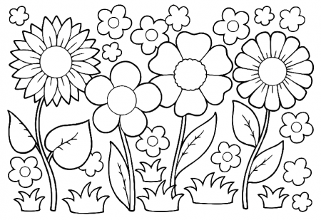 May Flowers Coloring Pages - May Coloring Pages - Coloring Pages For Kids  And Adults
