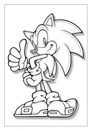 Sonic the Hedgehog coloring pages, printable coloring sheets