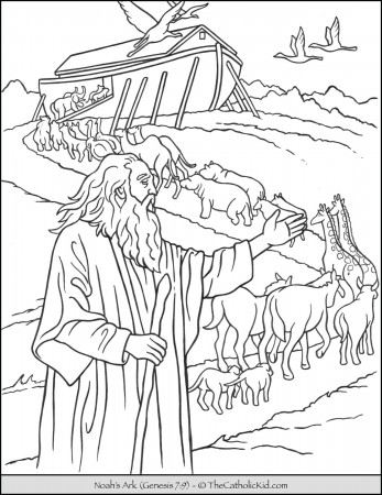 flood Archives - The Catholic Kid - Catholic Coloring Pages and Games for  Children