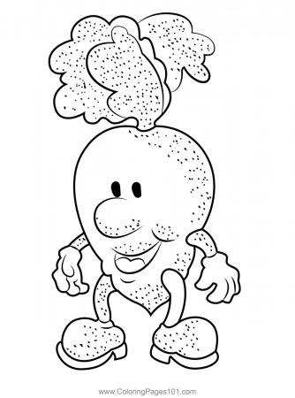 Cartoon Beet Coloring Page for Kids - Free Beetroot Printable Coloring Pages  Online for Kids - ColoringPages101.com | Coloring Pages for Kids