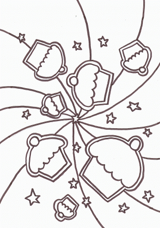 Cupcake Colouring Pages - Coloring Pages for Kids and for Adults