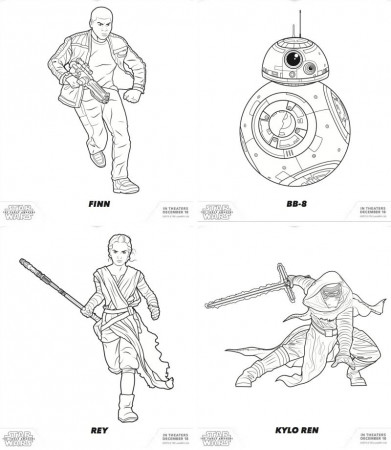 More Free Star Wars: The Force Awakens Coloring Pages - Mommy Mafia