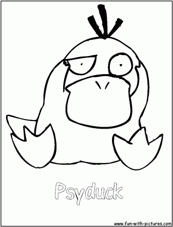 Psyduck Coloring Page