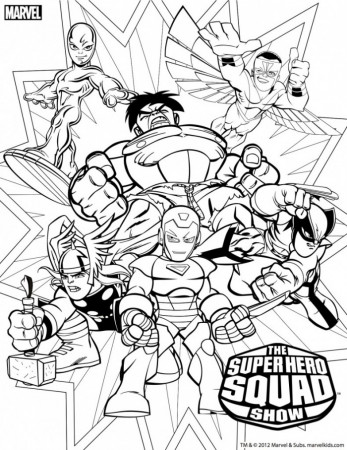 Coloring Pages Super Hero Squad - Google Twit