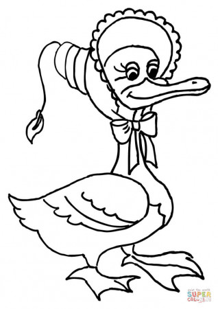 Mother Goose coloring page | Free Printable Coloring Pages