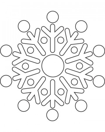 Snowflake Color Sheet - Coloring Pages for Kids and for Adults
