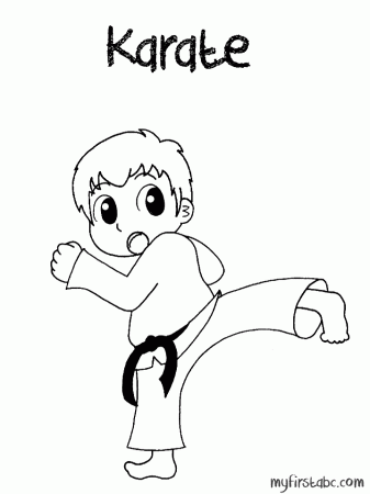 9 Pics of Karate Girl Coloring Pages - Coloring Pages, Karate ...