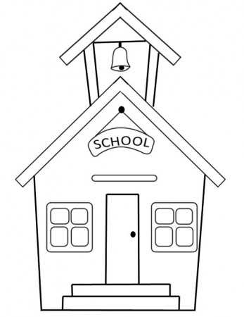 Back to School Coloring Pages Printable | School coloring pages, Preschool coloring  pages, School building