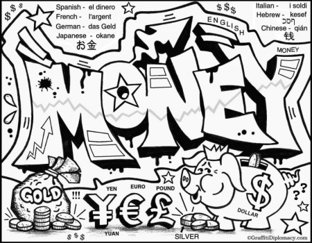 GRAFFITI AND POLITICS - COLORING PAGES - Learning and teaching 