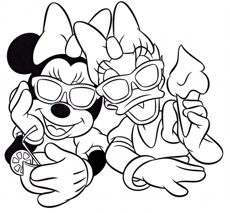 Walt Disney Coloring Pages – Minnie Mouse & Daisy Duck - Walt Disney  Characters Photo (40227489) - Fanpop
