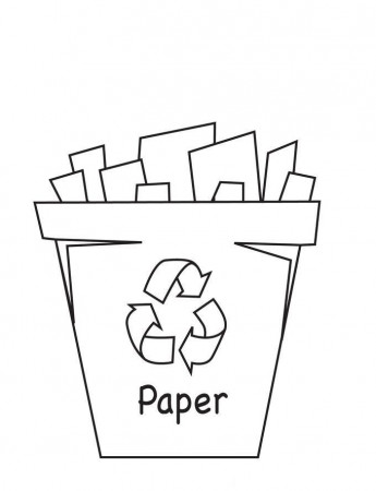 Recycle Coloring Pages - Coloring Home | Recycling, Recycling lessons,  Kindergarten coloring pages
