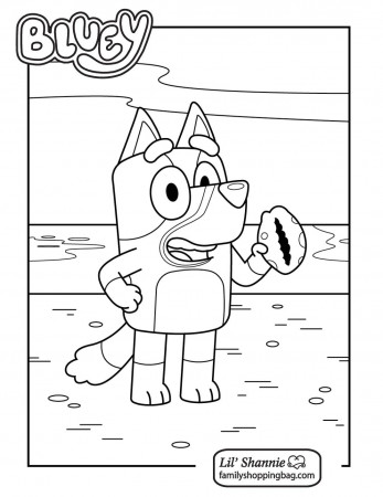 Coloring Page 5 Bluey