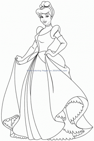 Cinderella - Coloring Pages for Kids and for Adults