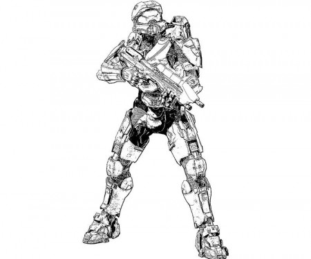 Master Chief Printable Coloring Pages - High Quality Coloring Pages