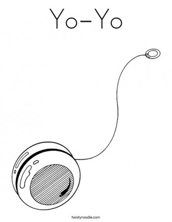 Yo-Yo Coloring Page - Twisty Noodle