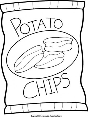 Chip Clipart Black And White