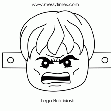 lego hulk mask messy times. â coloring pages the incredible hulk ...