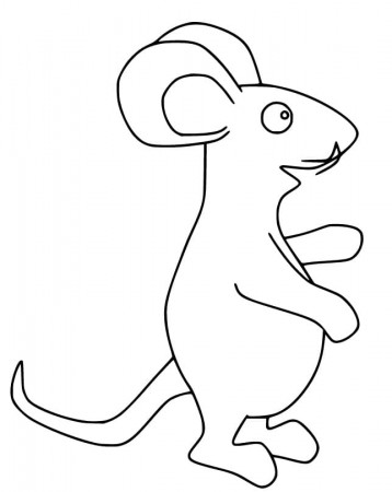 Mouse from Gruffalo 1 Coloring Page - Free Printable Coloring Pages for Kids