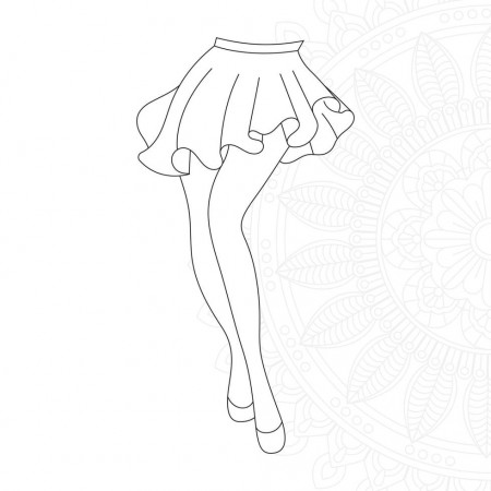 Girl leg coloring pages 6916645 Vector Art at Vecteezy