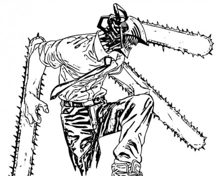 Chainsaw Man Coloring Pages - Free Printable Coloring Pages for Kids