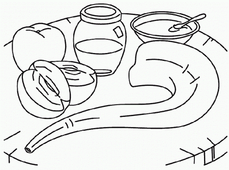 20 Free Printable Rosh Hashanah Coloring Pages