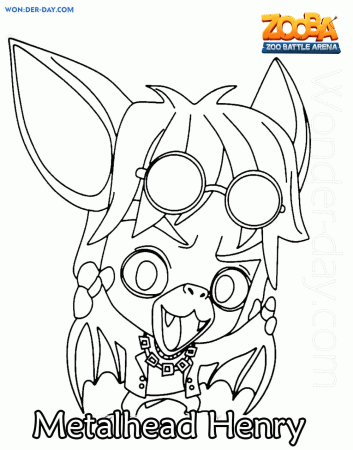 Metalhead Henry Zooba Coloring Pages - Zooba Coloring Pages - Coloring Pages  For Kids And Adults