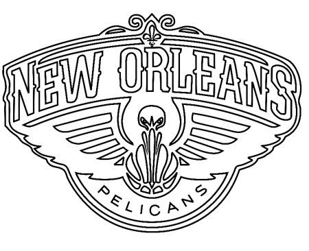 New Orleans Pelicans Logo Coloring Pages - NBA Coloring Pages - Coloring  Pages For Kids And Adults