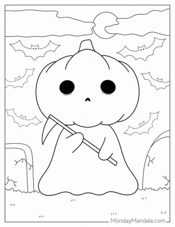 60 Pumpkin Coloring Pages (Free PDF ...