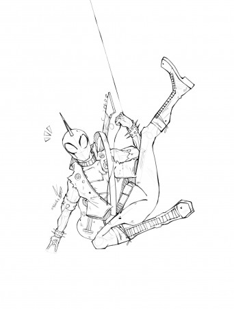 ArtStation - Spider-punk Sketch