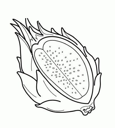 dragon fruit coloring pages