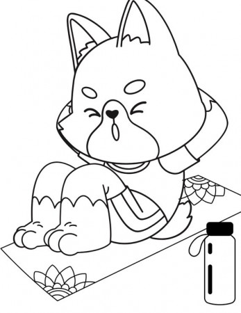 Workout Coloring Pages, Exercise ...