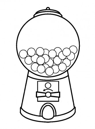 Gumball Machine Coloring Pages for Kids - Free & Printable ... - ClipArt  Best - ClipArt Best