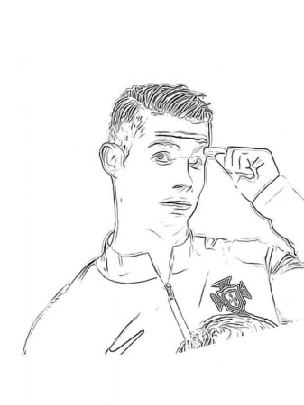 Cristiano Ronaldo coloring pages. Download and print Cristiano Ronaldo coloring  pages.