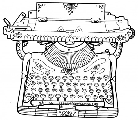 Yucca Flats, N.M.: Wenchkin's Coloring Pages - Dia de los Typerwriter