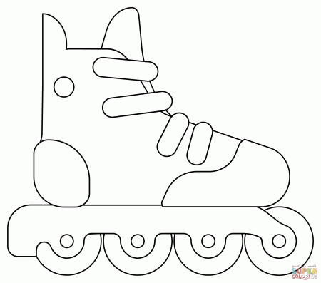 Roller Skates coloring page | Free ...