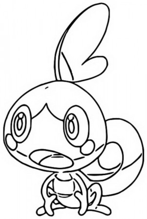 Coloring page Pokémon Sword and Shield : Sobble 1