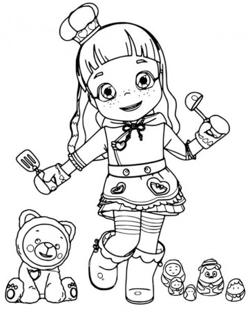 RainbowRuby #Choco #ColoringPages | Cartoon coloring pages, Coloring pages,  Kids' coloring